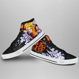 Goku Super Saiyan High Top Shoes Custom Manga Anime Dragon Ball Sneakers - 4 - GearAnime