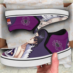 Chrollo Lucilfer Slip On Sneakers Custom Anime Hunter x Hunter Shoes - 2 - GearAnime