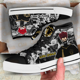 Zora Ideale High Top Shoes Custom Black Clover Anime Sneakers - 2 - GearAnime