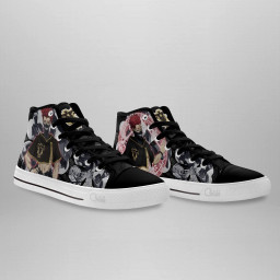 Zora Ideale High Top Shoes Custom Manga Anime Black Clover Sneakers - 4 - GearAnime