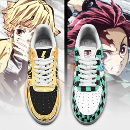 Tanjiro and Zenitsu Air Sneakers Custom Breathing Demon Slayer Anime Shoes - 3 - GearAnime