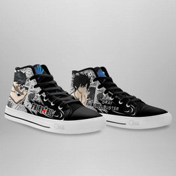 Gray Fullbuster High Top Shoes Custom Fairy Tail Anime Sneakers - 4 - GearAnime
