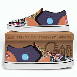 Caesar Anthonio Zeppeli Slip On Sneakers Custom Anime JoJo's Bizarre Adventure Shoes - 4 - GearAnime