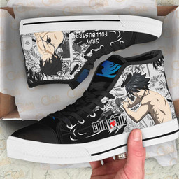 Gray Fullbuster High Top Shoes Custom Fairy Tail Anime Sneakers - 2 - GearAnime