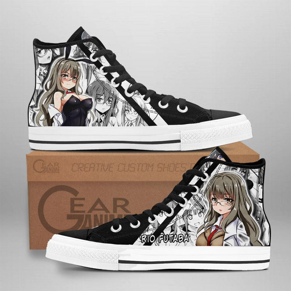 Bunny Girl Senpai Rio Futaba High Top Shoes Custom Anime Sneakers - 1 - GearAnime