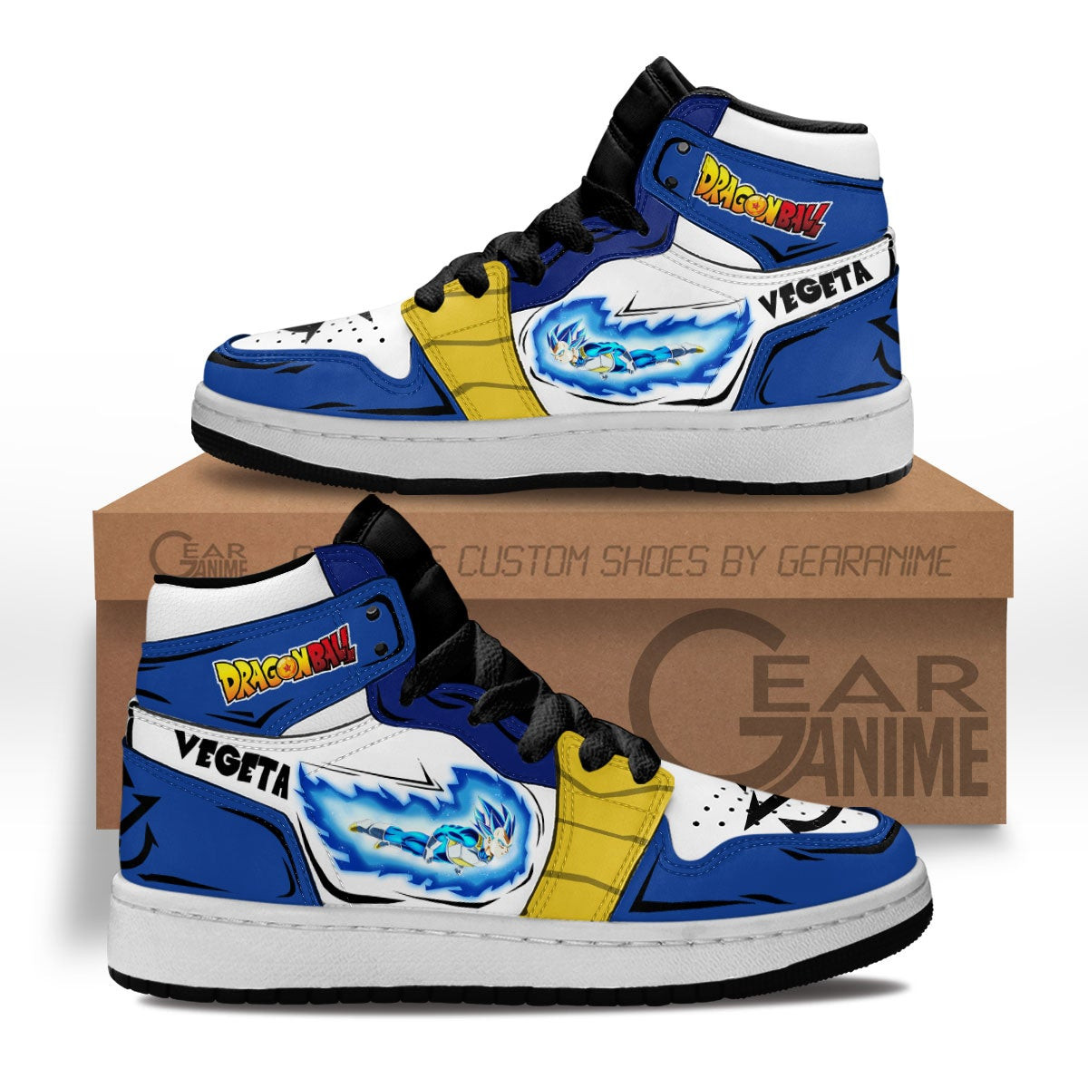 Vegeta Fly Kids Sneakers Custom Anime Dragon Ball Kids Shoes - 1 - GearAnime