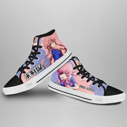 Mirai Nikki The Future Diary Yuno Gasai High Top Shoes Custom Anime Sneakers - 3 - GearAnime