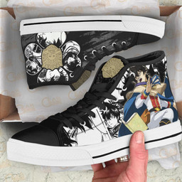Golden Dawn Yuno High Top Shoes Custom Manga Anime Black Clover Sneakers - 2 - GearAnime