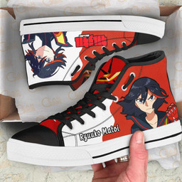 Kill la Kill Ryuuko Matoi High Top Shoes Custom Anime Sneakers - 2 - GearAnime