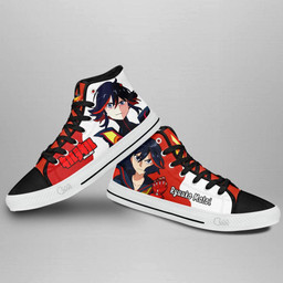 Kill la Kill Ryuuko Matoi High Top Shoes Custom Anime Sneakers - 3 - GearAnime