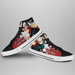Yuuji Itadori High Top Shoes Custom Manga Anime Jujutsu Kaisen Sneakers - 3 - GearAnime