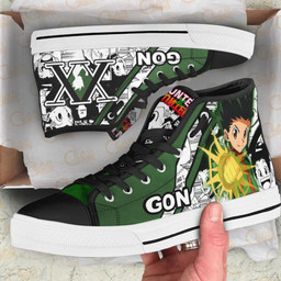 Gon Jajanken High Top Shoes Custom Manga Anime Hunter X Hunter Sneakers - 2 - GearAnime