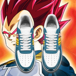 Vegeta SSJ God Air Sneakers Custom Anime Shoes - 3 - GearAnime