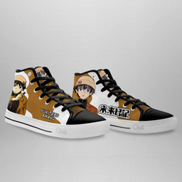 Mirai Nikki The Future Diary Yukiteru Amano High Top Shoes Custom Anime Sneakers - 4 - GearAnime