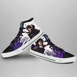 Code Geass Lelouch Lamperouge High Top Shoes Custom Anime Sneakers - 3 - GearAnime