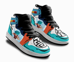 Goku Blue Kids Sneakers Custom Anime Dragon Ball Kids Shoes - 3 - GearAnime