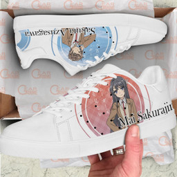Mai Sakurajima & Sakuta Azusagawa Skate Sneakers Custom Anime Bunny Girl Senpai Shoes - 2 - GearAnime