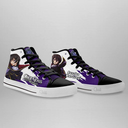 Code Geass Lelouch Lamperouge High Top Shoes Custom Anime Sneakers - 4 - GearAnime