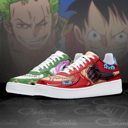 Luffy and Zoro Air Sneakers Custom Wano One Piece Anime Shoes - 2 - GearAnime