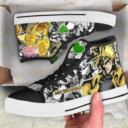 Dio Brando High Top Shoes Custom Manga Anime Jojo's Birraze Adventure Sneakers - 2 - GearAnime