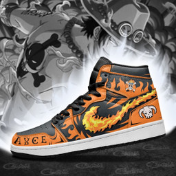 Portgas D Ace Fire Fist Sneakers Custom Anime One Piece Shoes - 4 - GearAnime