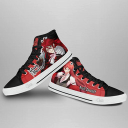 Black Butler Grell Sutcliff High Top Shoes Custom Anime Sneakers - 3 - GearAnime