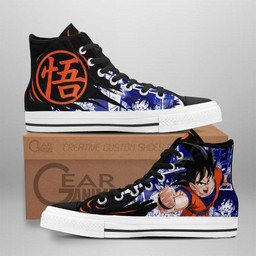 Goku High Top Shoes Custom Manga Anime Dragon Ball Sneakers - 1 - GearAnime