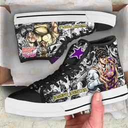 Joseph Joestar High Top Shoes Custom Manga Anime Jojo's Birraze Adventure Sneakers - 2 - GearAnime