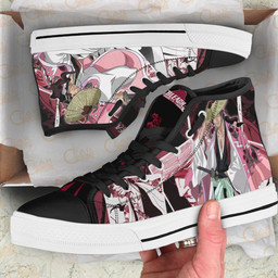 Shunsui Kyoraku High Top Shoes Custom Bleach Anime Sneakers - 2 - GearAnime