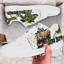 Gyro Zeppeli Skate Sneakers Custom Anime Jojo's Bizarre Adventure Shoes - 2 - GearAnime