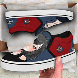 Secre Swallowtail Slip On Sneakers Custom Anime Black Clover Shoes - 2 - GearAnime