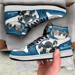 Ciel Phantomhive Sneakers Custom Anime Black Butler Shoes - 3 - GearAnime