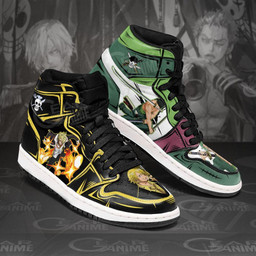 Zoro And Sanji Sneakers Custom One Piece Anime Shoes Friend Gifts - 2 - GearAnime