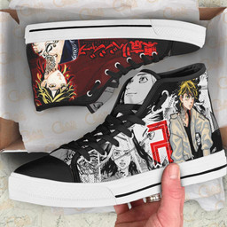 Kazutora Hanemiya High Top Shoes Custom Manga Anime Tokyo Revengers Sneakers - 2 - GearAnime