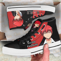 Assassination Classroom Karma Akabane High Top Shoes Custom Anime Sneakers - 2 - GearAnime