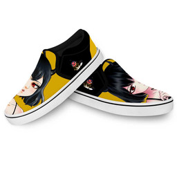 Nero Slip On Sneakers Custom Anime Black Clover Shoes - 4 - GearAnime