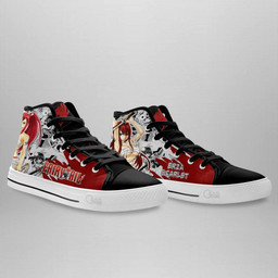 Erza Scarlet High Top Shoes Custom Fairy Tail Anime Sneakers - 4 - GearAnime