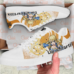Fairy Tail Lucy Heartfilia Skate Sneakers Custom Anime Shoes - 2 - GearAnime