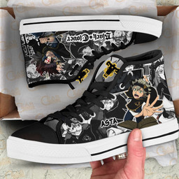 Asta High Top Shoes Custom Black Clover Anime Sneakers - 2 - GearAnime
