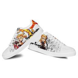 Demon Slayer Kyojuro Rengoku Skate Sneakers Custom Anime Shoes - 3 - GearAnime