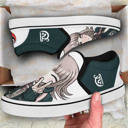 Chiaki Nanami Slip On Sneakers Custom Anime Danganronpa Shoes - 3 - GearAnime
