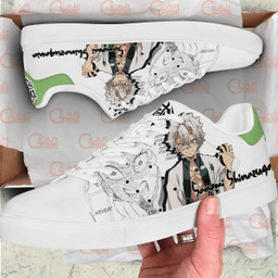 Demon Slayer Sanemi Shinazugawa Skate Sneakers Custom Anime Shoes - 2 - GearAnime