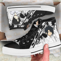 Ray High Top Shoes Custom Manga Anime The Promised Neverland Sneakers - 2 - GearAnime