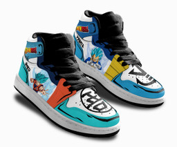 Goku Blue and Vegeta Blue Kids Sneakers Custom Anime Dragon Ball Kids Shoes - 3 - GearAnime
