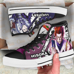 Hisoka and Lucilfer High Top Shoes Custom Manga Anime Hunter X Hunter Sneakers - 2 - GearAnime