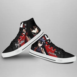 Akame ga Kill Akame High Top Shoes Custom Anime Sneakers - 3 - GearAnime