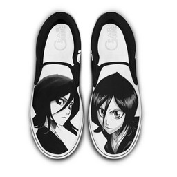 Rukia Kuchiki Slip On Sneakers Custom Anime Bleach Shoes - 1 - GearAnime