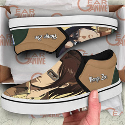 Hange Zoe Slip On Sneakers Custom Anime Attack On Tian Shoes - 3 - GearAnime