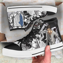 Eren High Top Shoes Custom Anime Final Season Attack On Titan Sneakers - 2 - GearAnime
