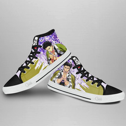 Demon Slayer Gyomei Himejima High Top Shoes Custom Anime Sneakers Wisteria Style - 4 - GearAnime